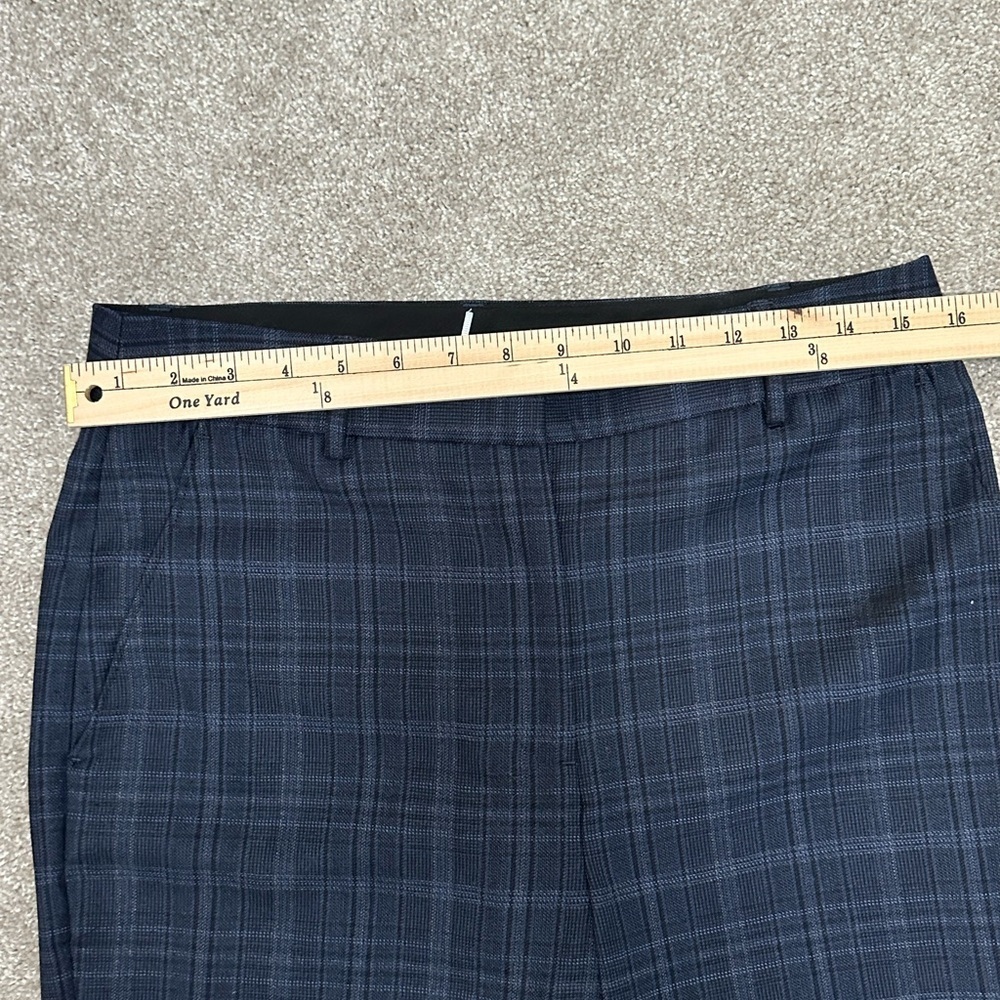 Rebecca Vallance - Lori pant in Navy Check - size 8 - EUC - bootcut/flare leg - Picture 8 of 16